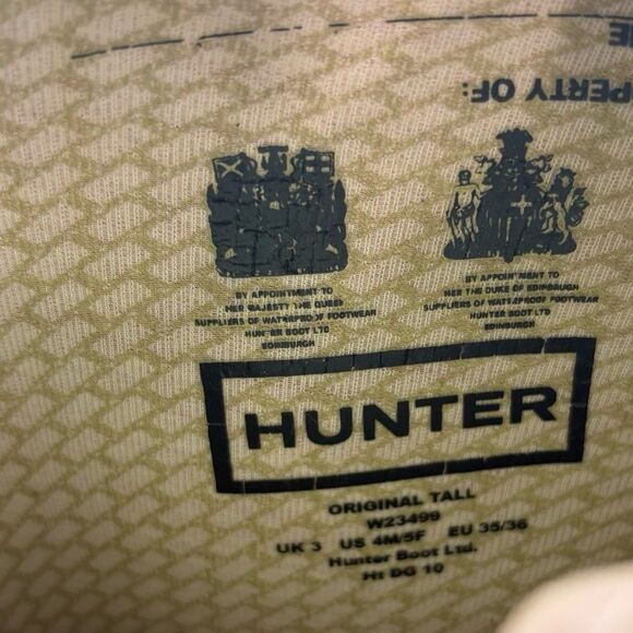 Hunter Tall Original Rainboots W5/M4 - Picture 11 of 12